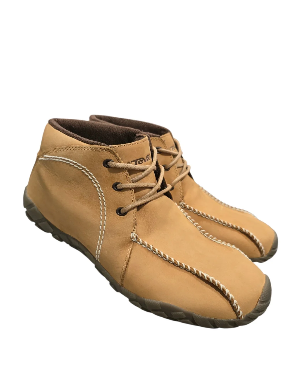 Teva 6561 Men's Tan Moccasin-Style Casual Chukka | Ankle Boots | Size 12